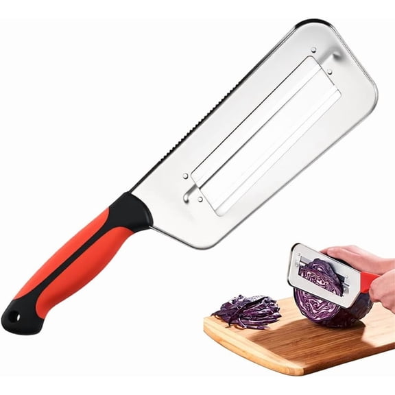 Multifunctional Vegetable Cutter, 2025 New Stainless Steel Dual Blade Julienne Cutter, Cabbage Slicer Shredder, Stainless Steel Vegetable Cutter Kitchen Lettuce Knife (1pcs)