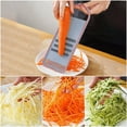 thumbnail image 1 of Multifunctional Vegetable Cutter & Grater | 4-in-1 Kitchen Slicer Shredder Peeler | Stainless Steel Blades with Comfort Grip Handle | Includes 1 Grater, 1 of 5