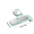 thumbnail image 1 of Multifunctional Vegetable Cutter, Grater, and Slicer, Plastic, 3 Blades, for Potato Cucumber Shredding, Salad Prep, and Kitchen Use, 1-pack, Blue, by FAJHHA, 1 of 6