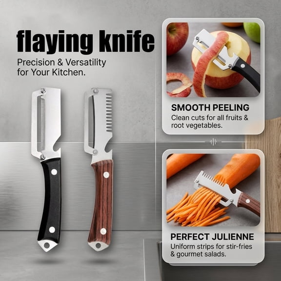 Multifunctional Vegetable Peeler | Potato Peeler for Carrots Broccoli Sweet Potatoes | Burgundy Handle Kitchen Gadget for Home and Kitchen | 1 Pack