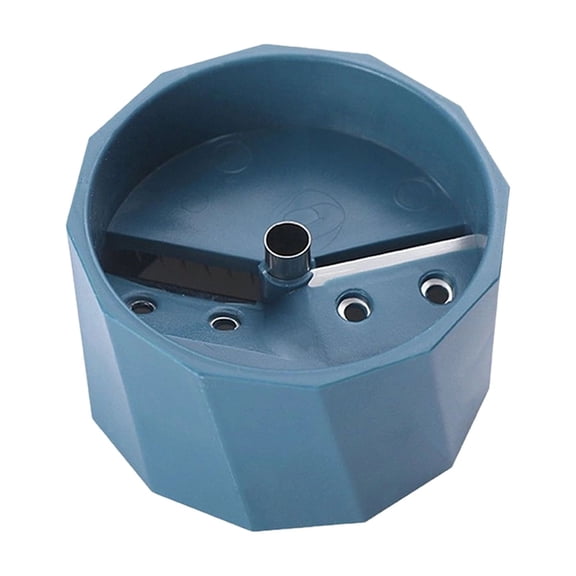 Multifunctional Vegetable Peeler Rotary Cheese Vegetable Shredder, Hand Crank Grater for Cucumber Carrot Lettuce, Kitchen Scraper Tool Dark Blue