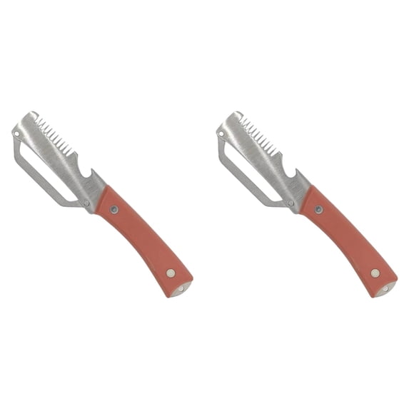Multifunctional Vegetable Peeler, Stainless Steel Peeler with Wooden Handle, Wood Handle Stainless Steel Peeler, Fruit Potato Slicing Peeler, Multi-Purpose Kitchen Peeling Scraper Tool 2Pcs