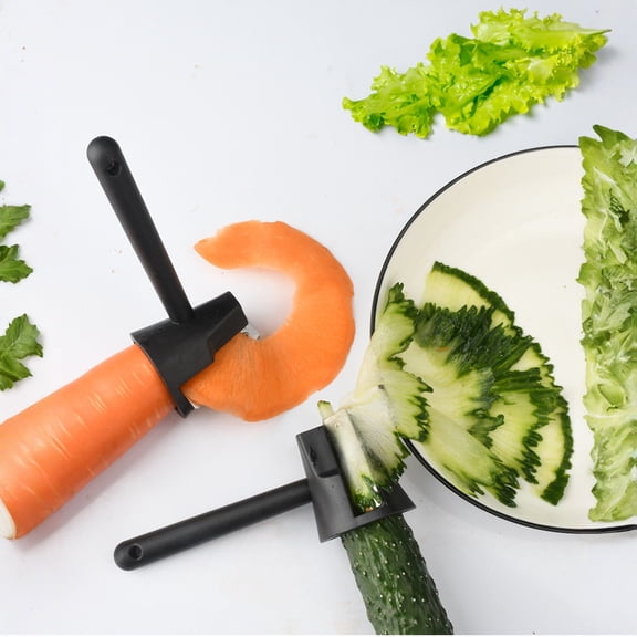 Multifunctional Vegetable Spiral Cutter Kitchen Decor Tool Creative Plating Gadget for Cucumber Carrot Fruit Shaving Daily Cooking Home Restaurant Use Durable Plastic