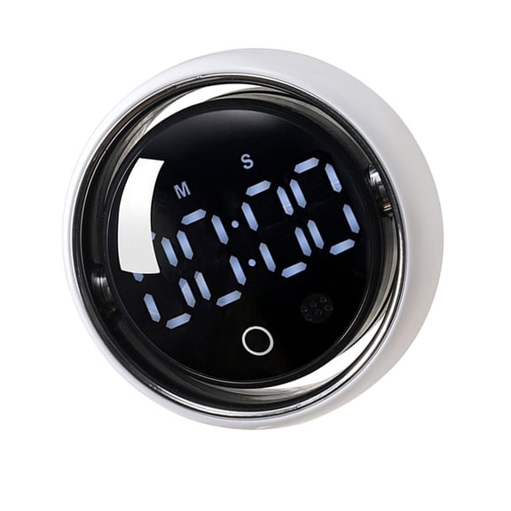 Multifunctional Voice Controlled Timer With Strong Magnets Backing LED Screen Rotary Countdowns & Count Up Timer Tool