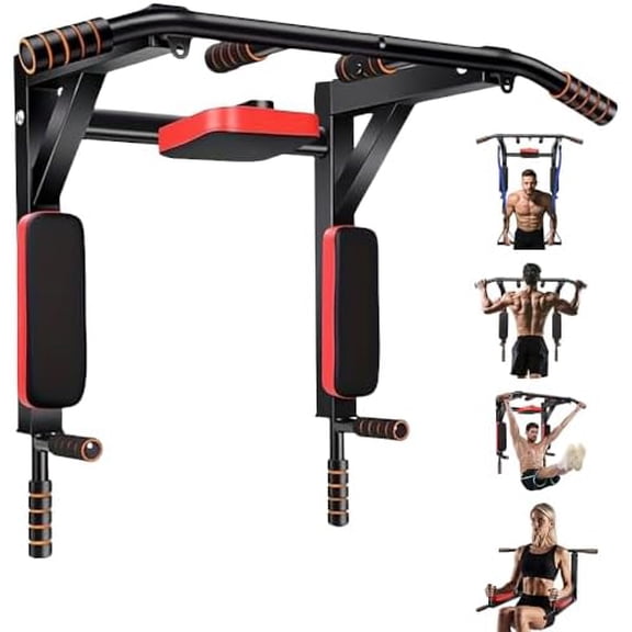 Multifunctional Wall-Mounted Pull-Up Bar Indoor Horizontal Bar for Home Gym, Chin-Up, Punching Bag, and Exercise Equipment (require drill holes for installation)$$Sport & Recreation Other