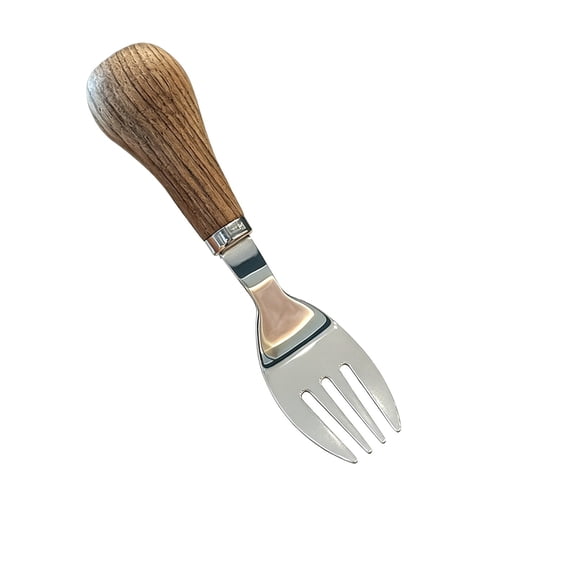 Multifunctional Walnut Wood Utensil Set with Stainless Steel Heads for Food Preparation & Daily Use, Elegant Vintage Design for Household & Entertaining