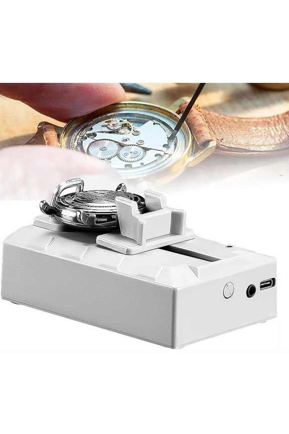 Multifunctional Watch Movement Timegrapher Tester, Mechanical Watch Timing Repair Tool, Connects with PC Desktop & Tablet for Watchmaker DIY Maintenance 