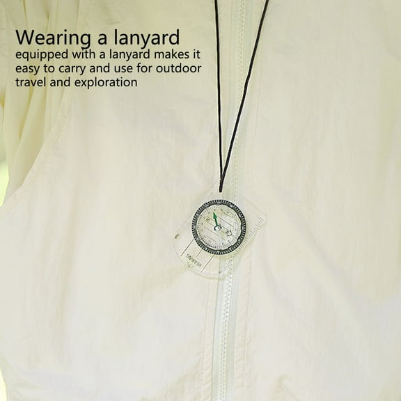 Multifunctional Waterproof Navigation Compass, Portable Pocket Compass Map Scale Ruler Compass, for Map Reading, Navigation, Hiking