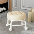 thumbnail image 1 of Multifunctional Wheeled Low Stool with Wheels | Compact Rolling Seat for Home Use | Small Stool for Seamstress, Shoe Changing & Doorway | Includes 1 Stool, 1 of 8