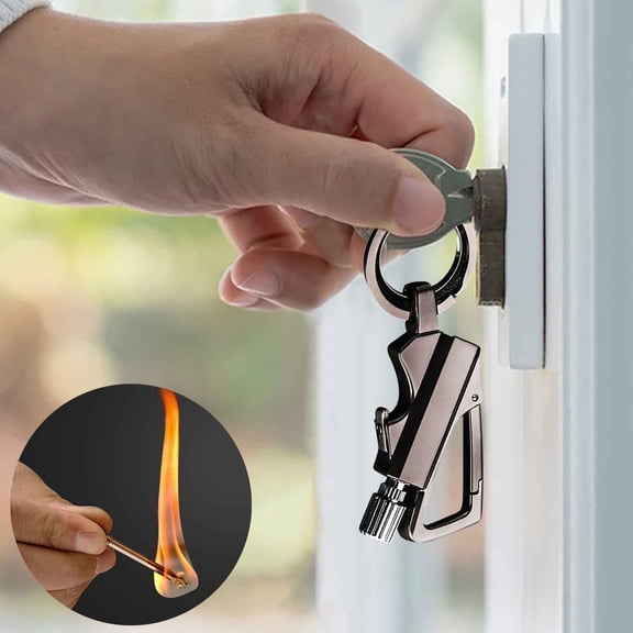 Multifunctional Windproof Lighter Under $5! Yrmaups Multifunctional Eternal Match Lighter, Portable Outdoor Fire Starter with Bottle Opener