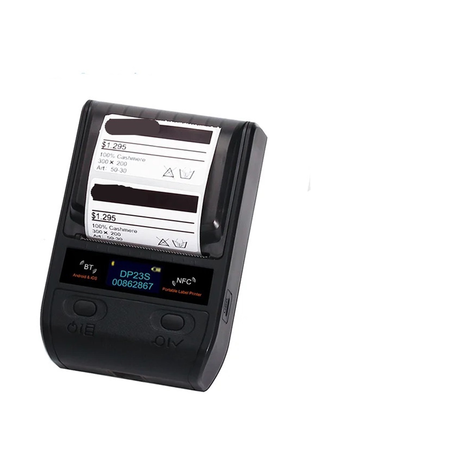 Multifunctional Wireless BT Mobile for Barcode Thermal Label Maker Printer