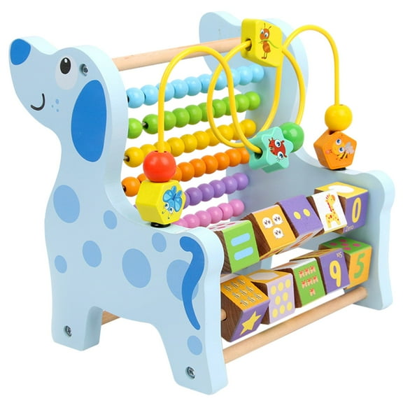 Multifunctional Wooden Calculation Frame Abacus Toy For Kids Beads Maze Counting Early Learning Educational Clock 2026
