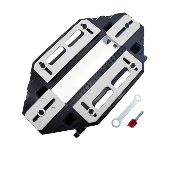 Multifunctional Wooden Door Hinge Bolt Hole Opener Trimming Machine Positioning Slotting Guide Plate Drilling