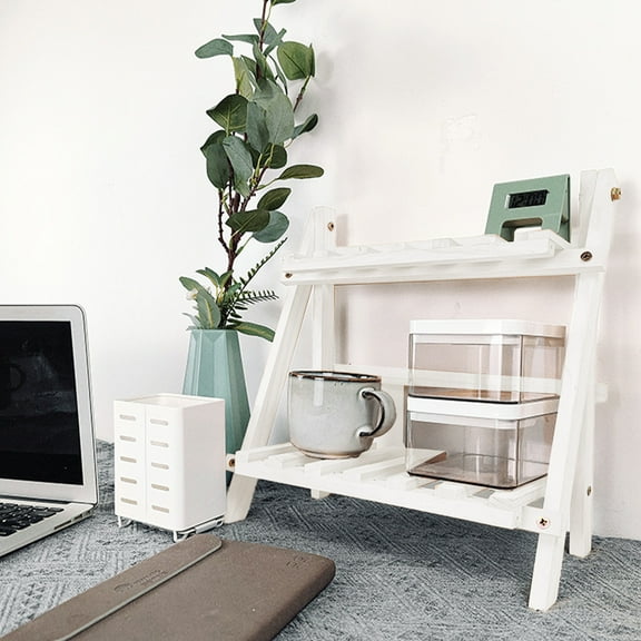 Multifunctional Wooden Plant Stand | Foldable Succulents & Flower Display Rack | 13.78x13.78x6.69 Inch Storage Shelf for Living Room Balcony Decor