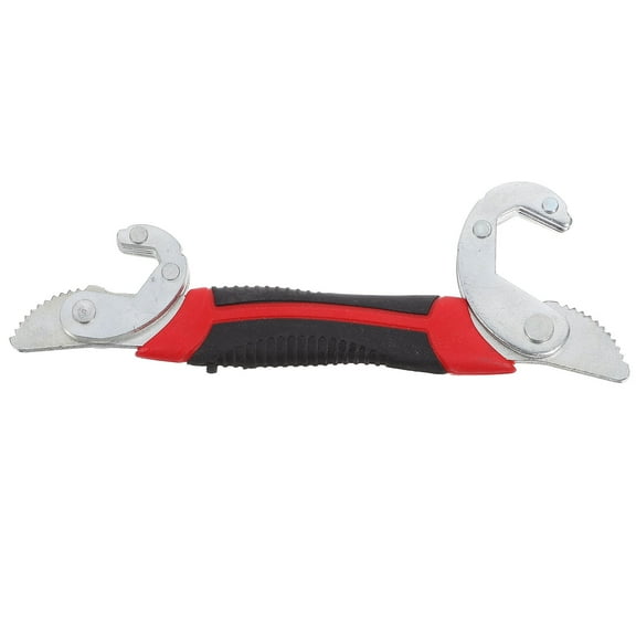 Multifunctional Wrench Adjustable Plumbing Tools Plumber for Tight Spaces Sink Red