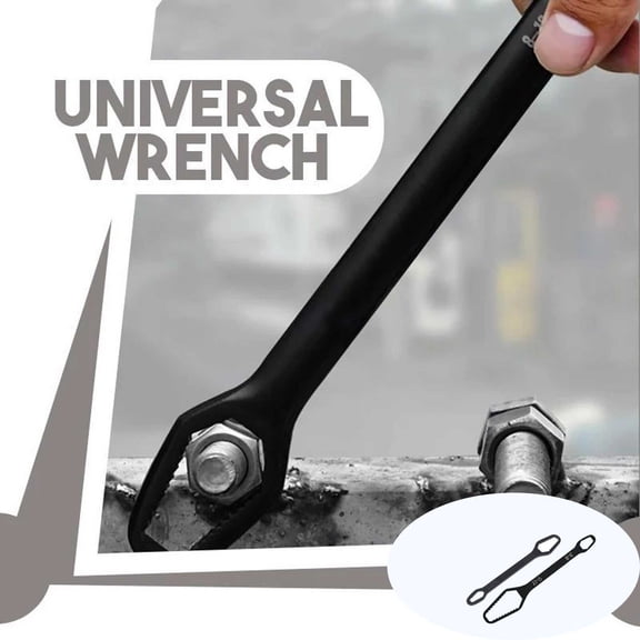 Multifunctional Wrench Set, 2Pcs Adjustable Double-head Torx Spanner, Self-tightening Hand Tools for 3mm-24mm Nuts