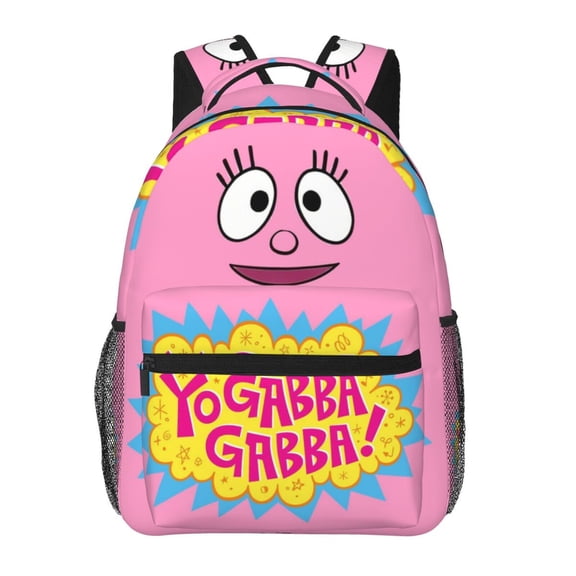 Multifunctional Yo Gabba Gabbaland Laptop Backpack Lightweight Daypack Casual Bag Travel Rucksack For Men Women