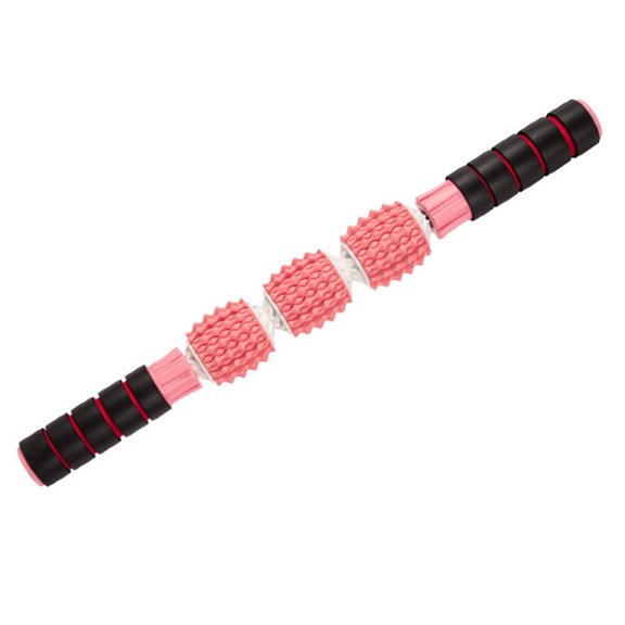 Multifunctional Yoga Muscle Roller Deep Relax Muscles Massage Stick Three Hedgehog Balls Muscle Body Massage Relax Tool