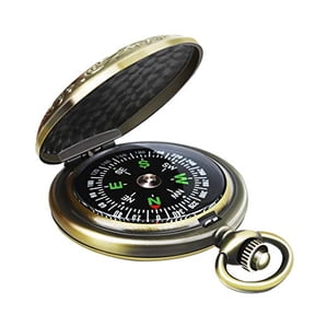 Multifunctional Zinc Alloy Classic Compass for Hiking,Camping,Motoring,Boating,Backpacking,Gift and Collection