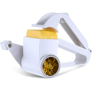 Multifunctional classic rotary cheese grater, handheld cheese grinder, suitable for Parmesan cheese, cheddar cheese, nuts, chocolate, vegetables, ergonomic design