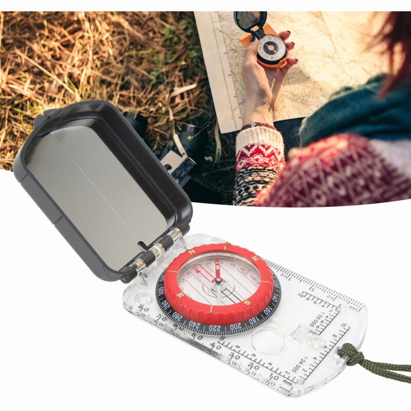 Multifunctional compass, portable map, directional compass, outdoor ...
