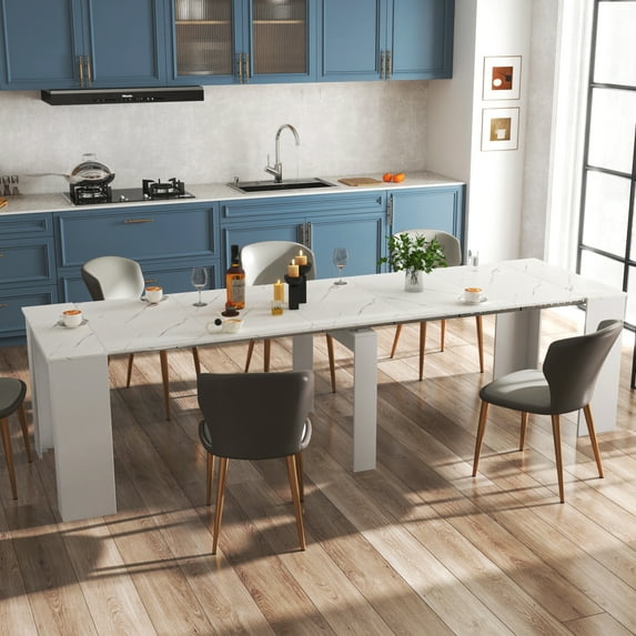 Multifunctional extendable console table