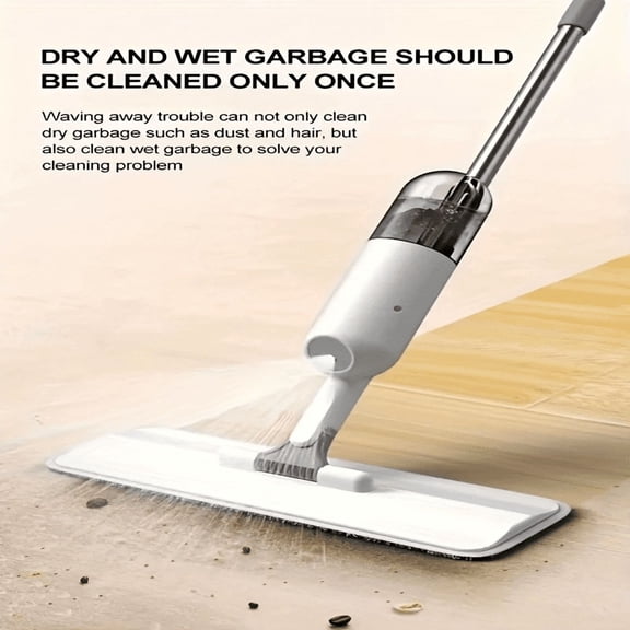 Multifunctional Floor Cleaning Spray Mop, Ergonomic Design, Home/Business Use, Ideal for Spills, Stains & Daily Dirt, Bucket-Free Cleaning, White