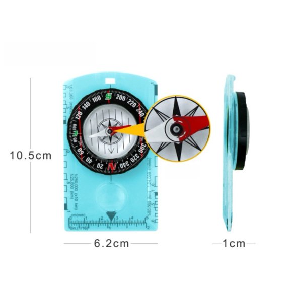 Multifunctional for Acrylic Map Scale FOR COMPASS for Outdoor Hiking Camping