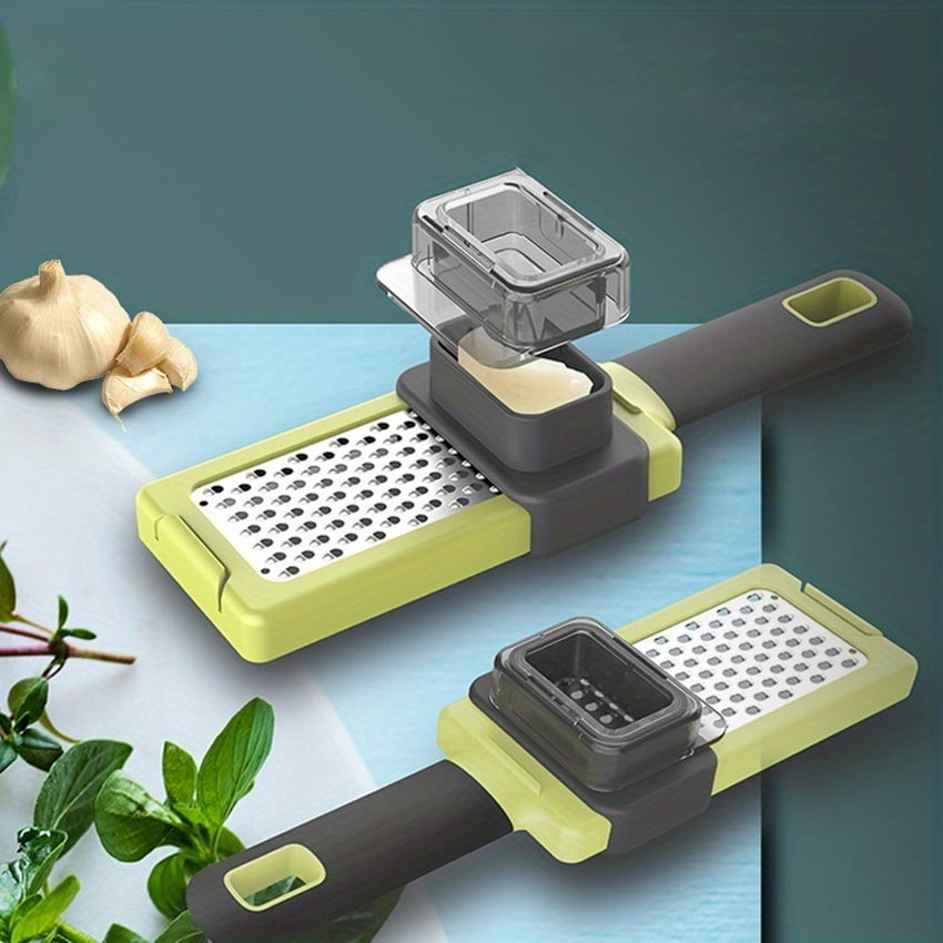 Multifunctional garlic grinder manual garlic press essential cheese grater for home kitchen