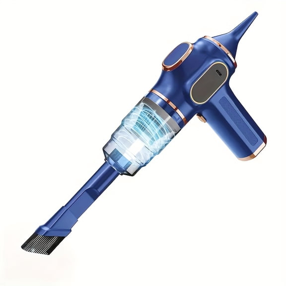 Multifunctional handheld cleaning device with smart digital control and powerful airflow. It works as both a high-pressure air blower and mini vacuum, equipped with multiple professional accessories.