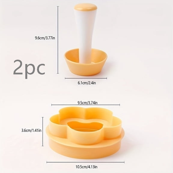 Multifunctional plastic baking mold set - pastry press, cake cup mold, cookie press, rice ball former, DIY baking tools