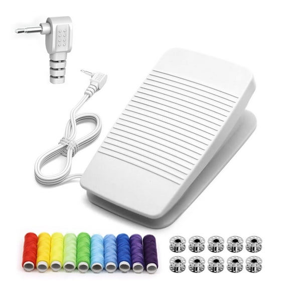 Multifunctional sewing machine foot pedal controller replacement part FC-322 XC8816-021, includes a 6.5-foot AC power cord