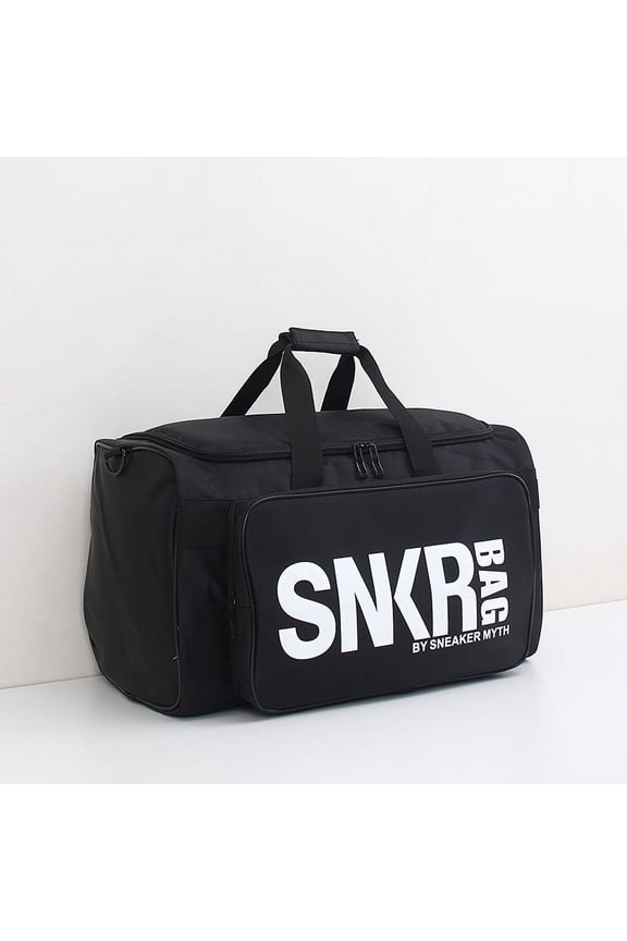 Multifunctional sneaker storage travel bag,Black text