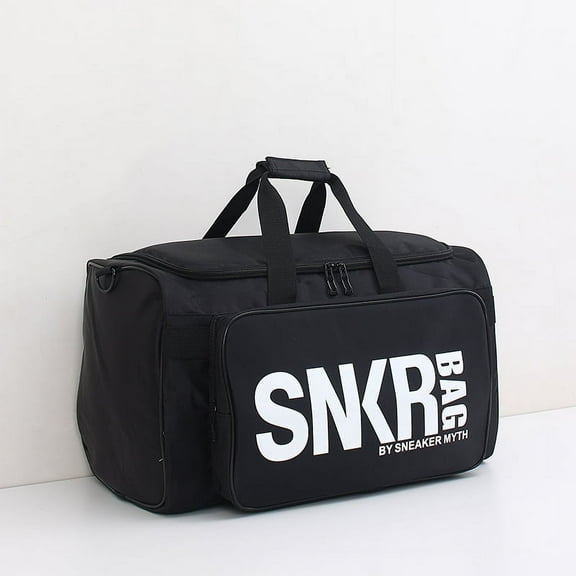 Multifunctional sneaker storage travel bag,Black text