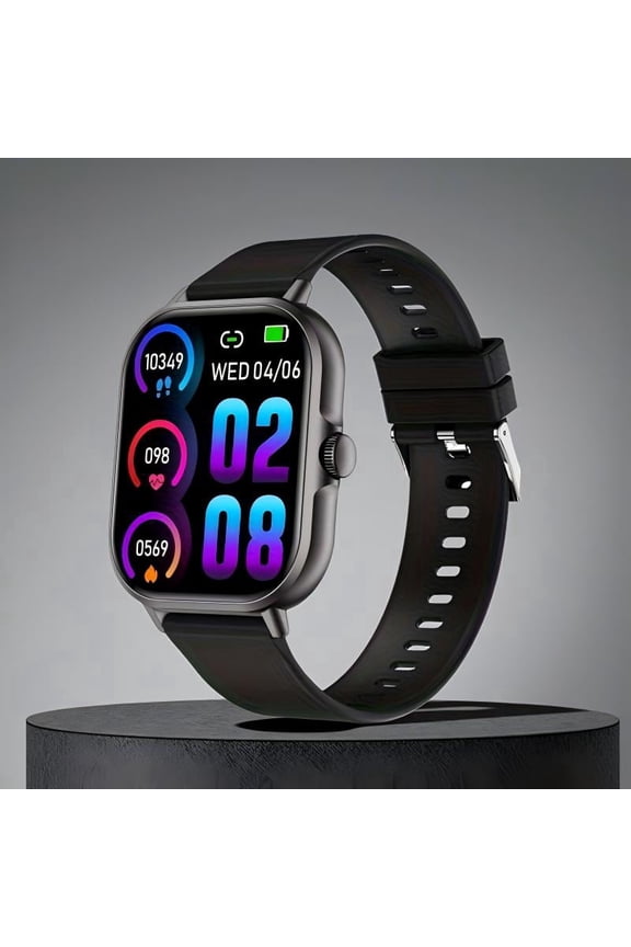 Multifunctional Sports Smartwatch, 2.01-Inch Full Touch Screen, Supports Wireless Calls and Text Messaging Functions, Equipped With Pedometer and Fitness Tracking Features