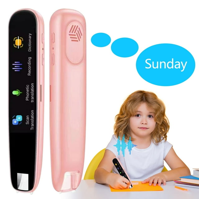 Multifunctional translation device, intelligent portable voice translator, supporting voice translation between 112 languages, 2.23inches