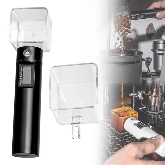 Multifuntion Electric Measuring Spoon, Portable & User-Friendly Interface, Clear Digital Kitchen Utensils for Baking &Cooking, Ideal for Coffee Enthusiasts and Home Bakers (Black)