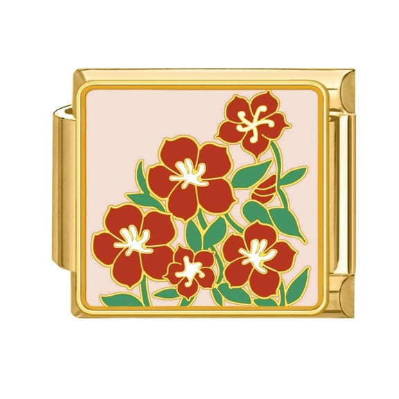 Multifuntional Bracelet Band Link Tool Stainless Steel Texture Flower Modular Connection Bracelet Charm for Jewelry