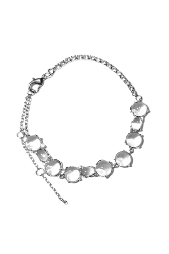 Multifuntional Clear Beaded Bracelet with Crystals Beads Sparkling Bracelet Chain Bracelet Suitable for Any Occasion