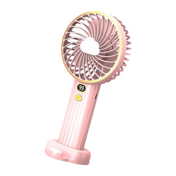 Multifuntional Digital Display Fan Efficient Cooling Fan 6000mAh Quiet Powerful Fan Plastic Texture for Outdoor Travel