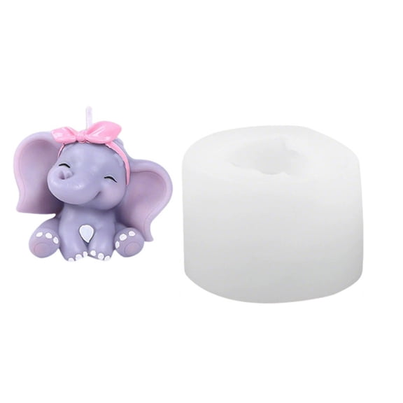 Multifuntional Elephant Shape Silicone Mold for Cartoon Ornaments Festival