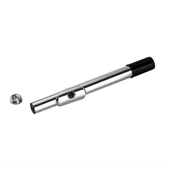 Multifuntional Flute Headjoint 23cm Silver Metal Flute Component Woodwind Instrument Part Cupronickel Flute Head Joint