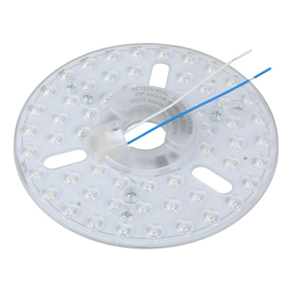 Multifuntional LED Fan Light Bulb 24W 3 Temperature Modes 110V Energy Efficient Ceiling Reform Set Aluminum Texture