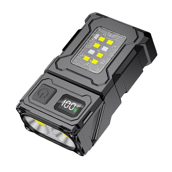 Multifuntional LED Handheld Flashlight with USB Charging and Power Indicators Suitable for Emergencies and Outdoor Use