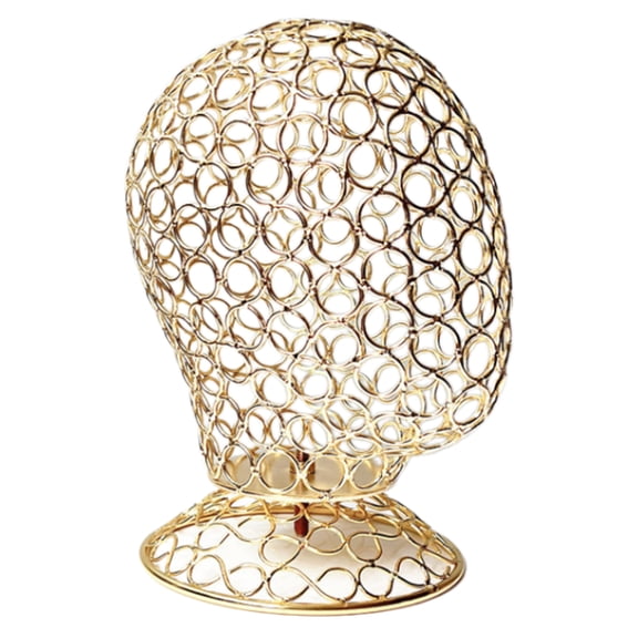 Multifuntional Metal Wigs Display Model Head Wigs Showing Holder Perfect for Displaying Hats Caps Headdress and Headphones