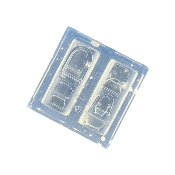 Multifuntional Nails Embossing Tool Silicone Mold with Intricate Chain for Manicure Stamping Jewelry Charm Crafting