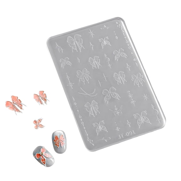Multifuntional Nails Mold Nails Styling Mold Butterfly Shape Accessory Suitable for Accessories Enhancement