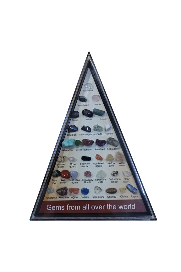 Multifuntional Natural Stone Set Containing 36 Crystal Agate Minerals Suitable for Collectors and Enthusiasts