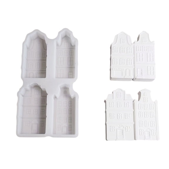 Reusable House Silicone Mold Suitable for Handmade Decorations Candle Soap Crafting Nonstick Design Food Safe Texture