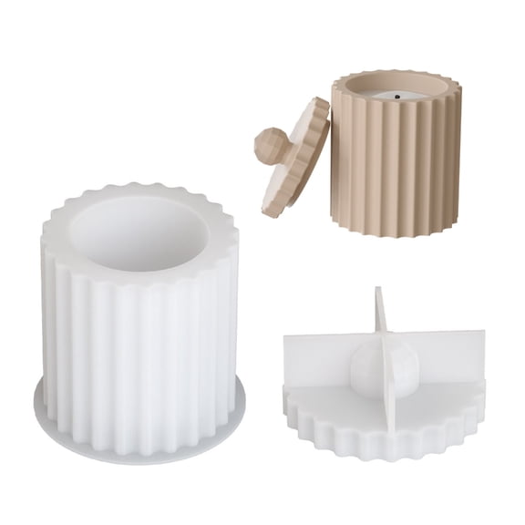Multifuntional Silicone Jar Mold Storage Box Molds Crafting Tool Crafting Molds for Crafting and Home Decors Projects